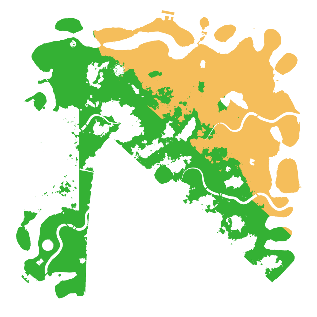 Biome Rust Map: Procedural Map, Size: 5000, Seed: 426487005