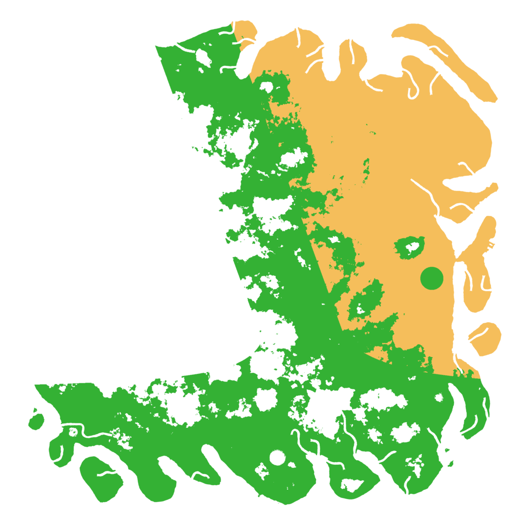 Biome Rust Map: Procedural Map, Size: 6000, Seed: 28764348
