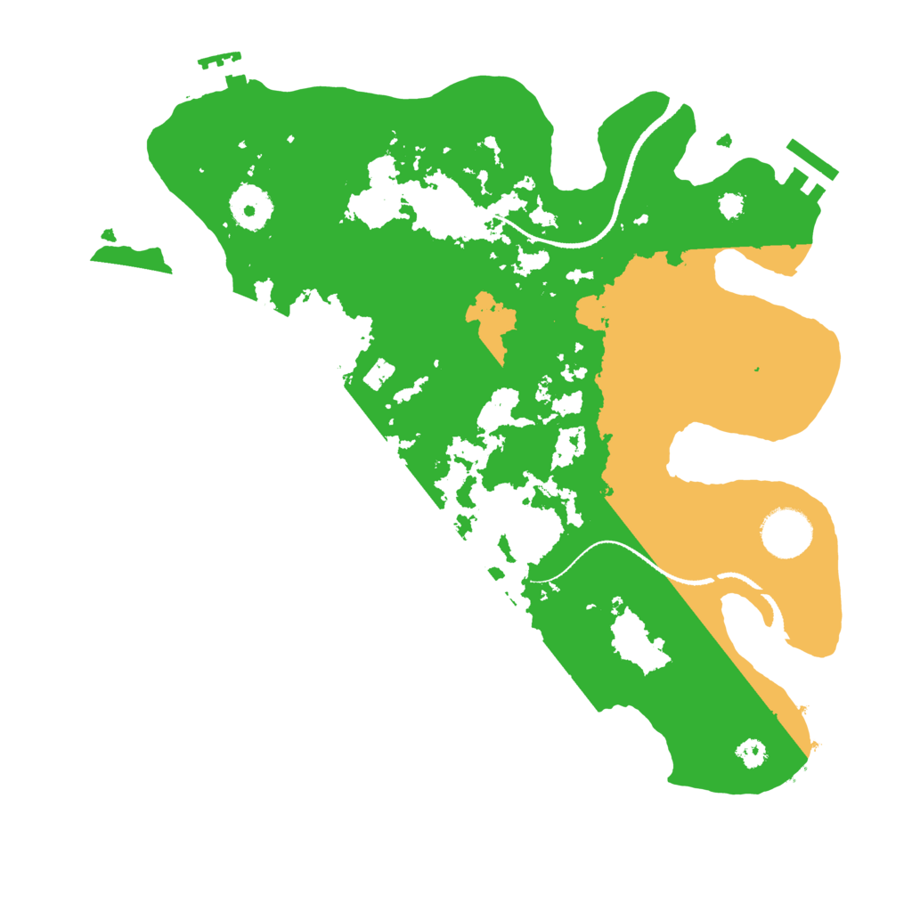 Biome Rust Map: Procedural Map, Size: 3200, Seed: 9785
