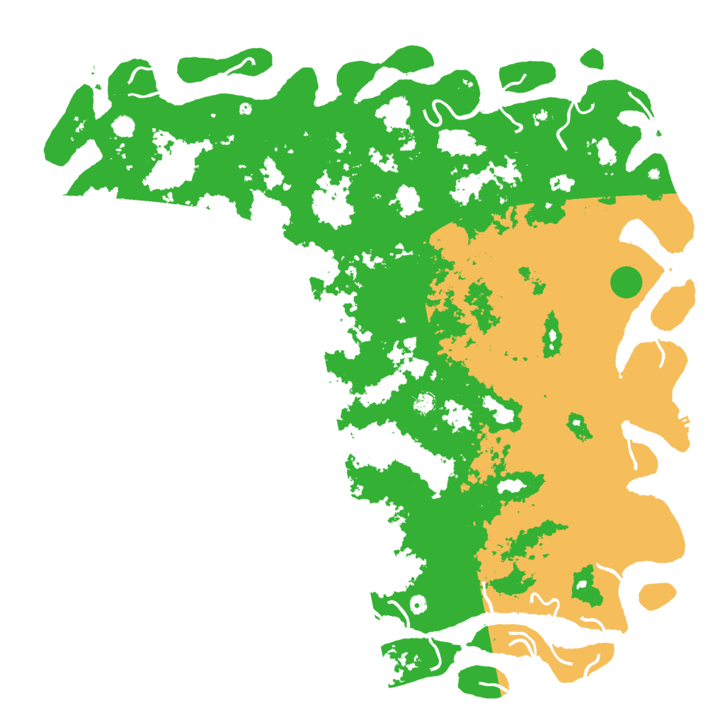 Biome Rust Map: Procedural Map, Size: 6000, Seed: 60102