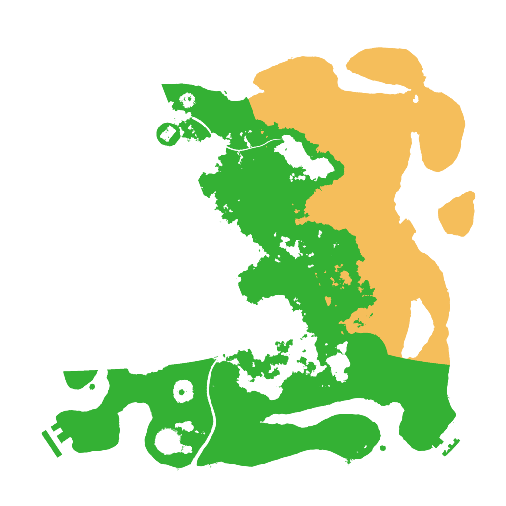 Biome Rust Map: Procedural Map, Size: 3500, Seed: 674588149