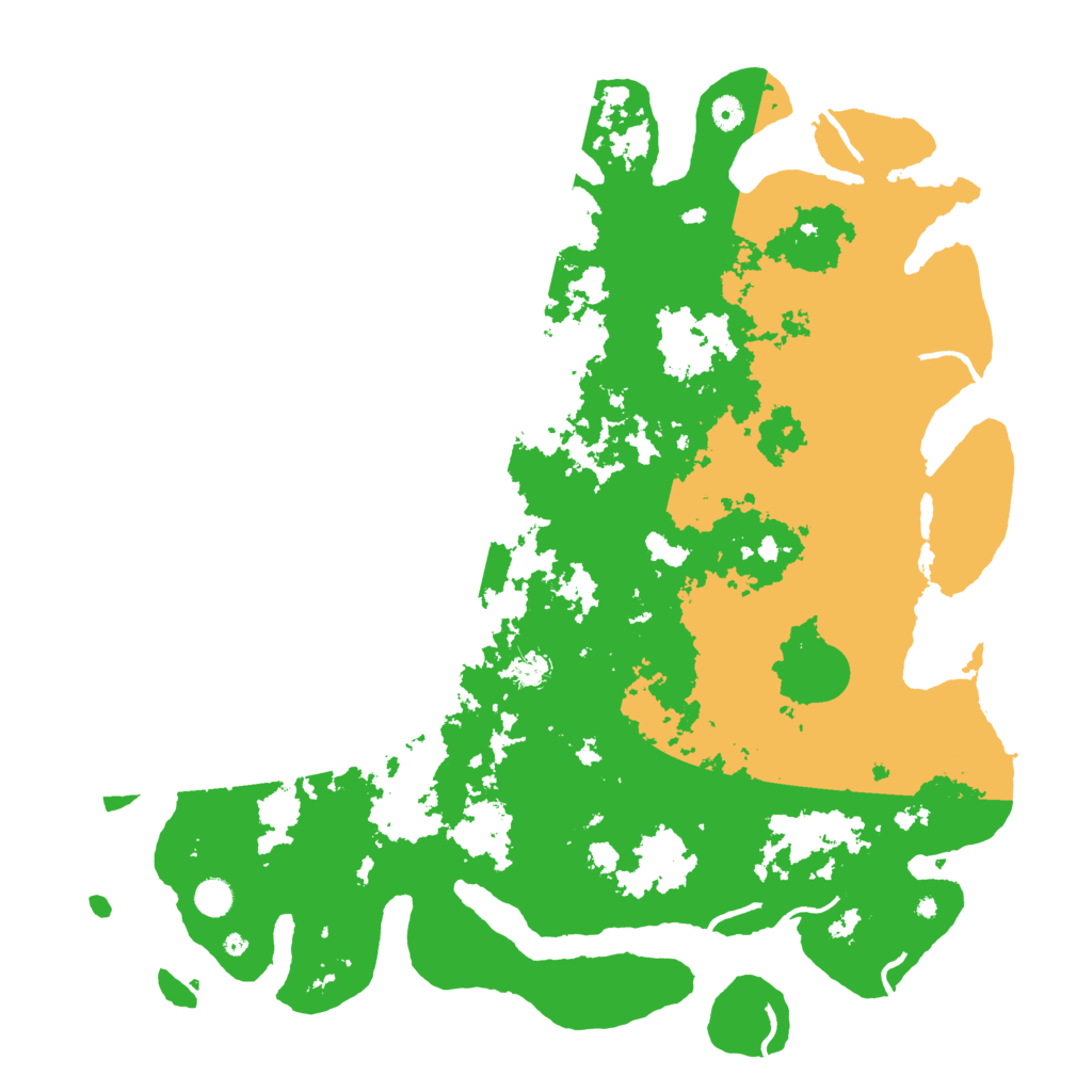 Biome Rust Map: Procedural Map, Size: 5000, Seed: 122458771