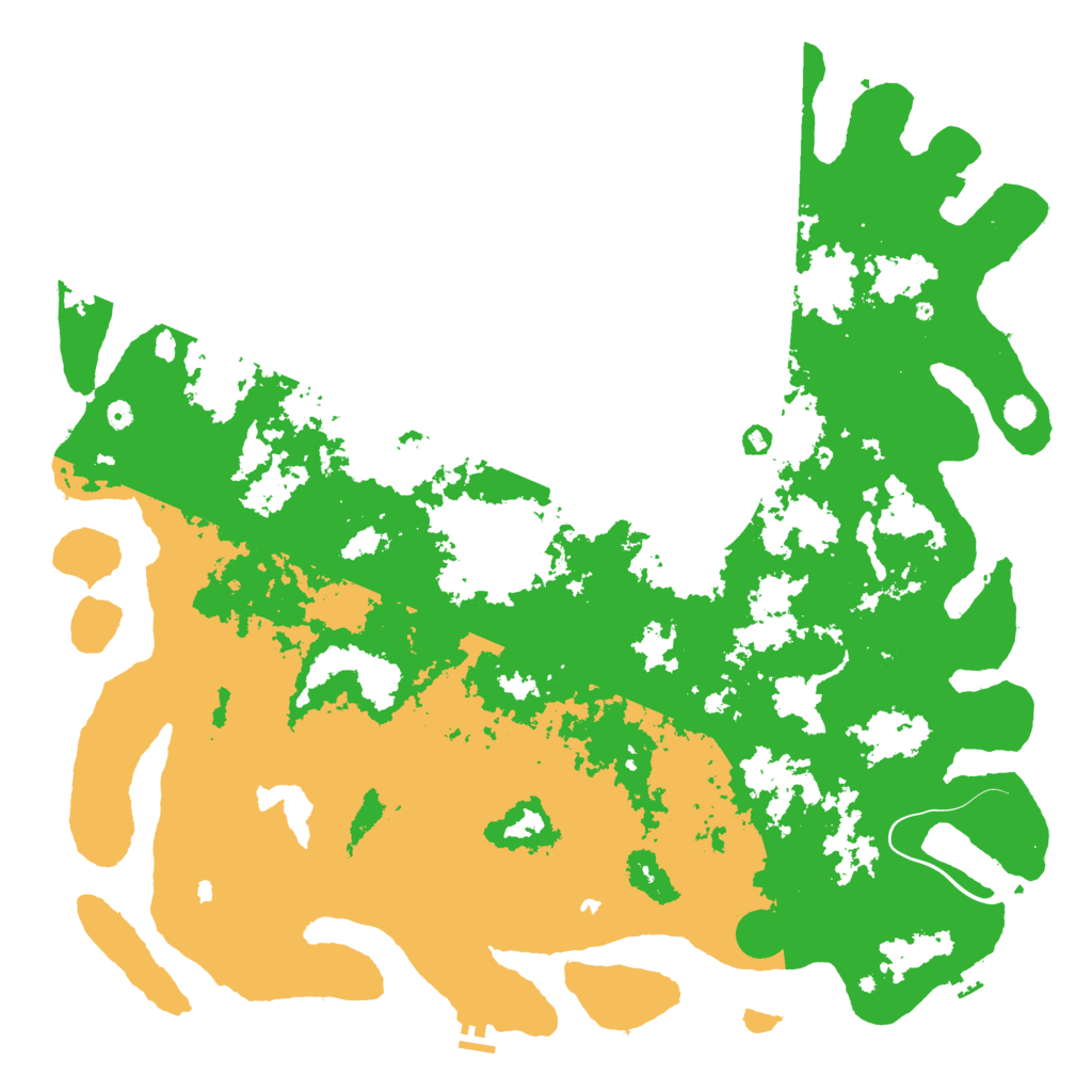 Biome Rust Map: Procedural Map, Size: 6000, Seed: 990301