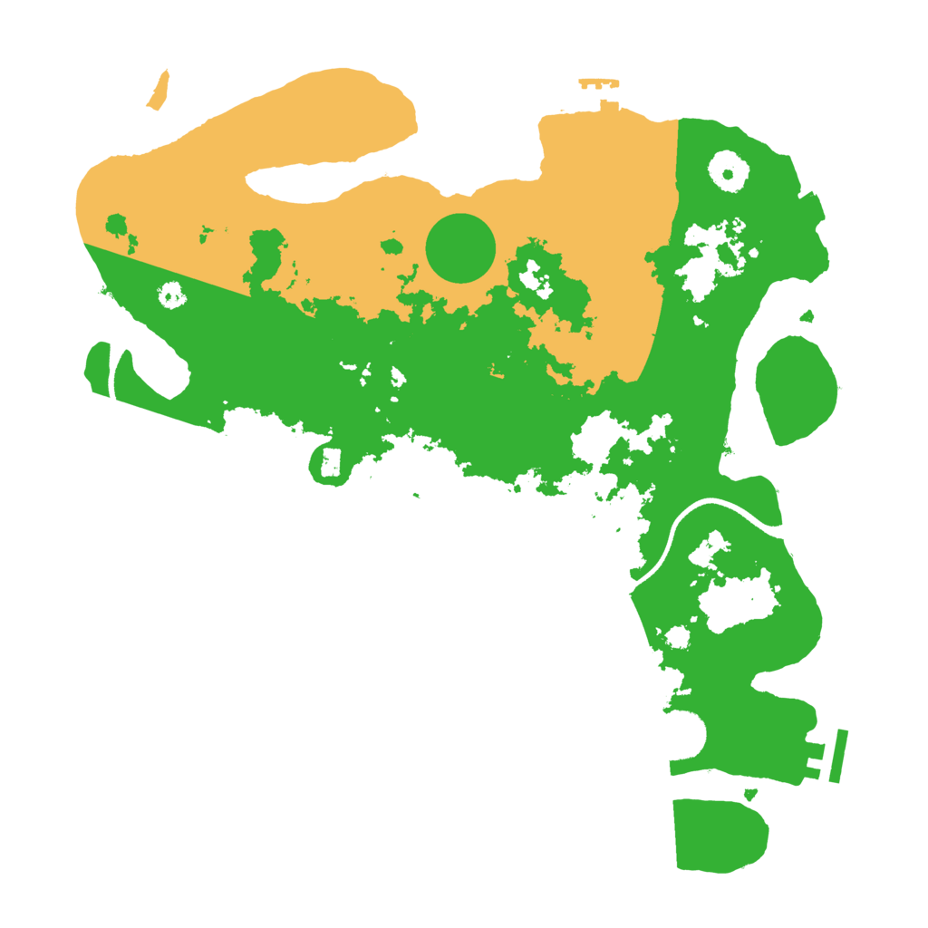 Biome Rust Map: Procedural Map, Size: 3500, Seed: 236221