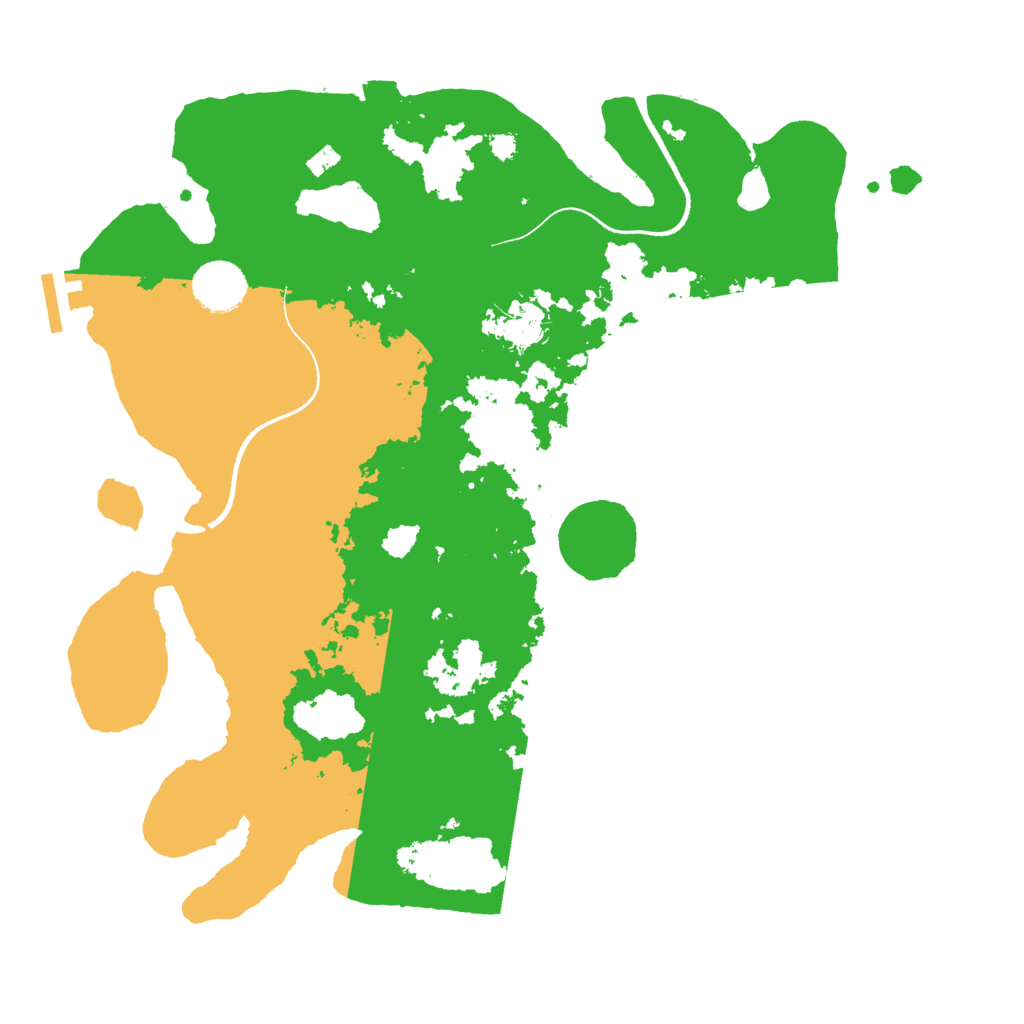 Biome Rust Map: Procedural Map, Size: 3500, Seed: 887339546
