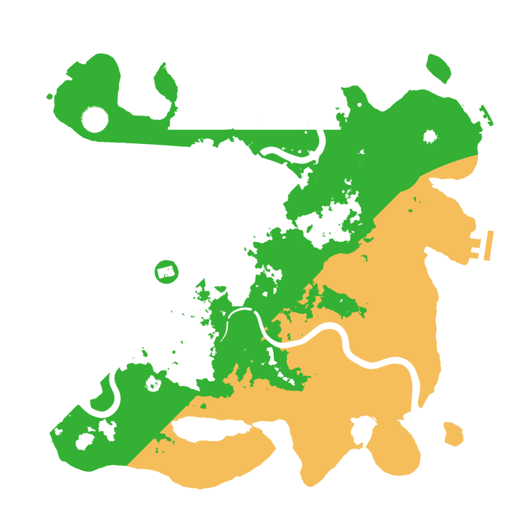 Biome Rust Map: Procedural Map, Size: 3500, Seed: 220106354