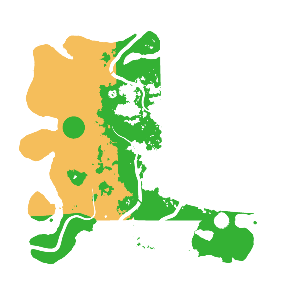 Biome Rust Map: Procedural Map, Size: 3500, Seed: 641071682