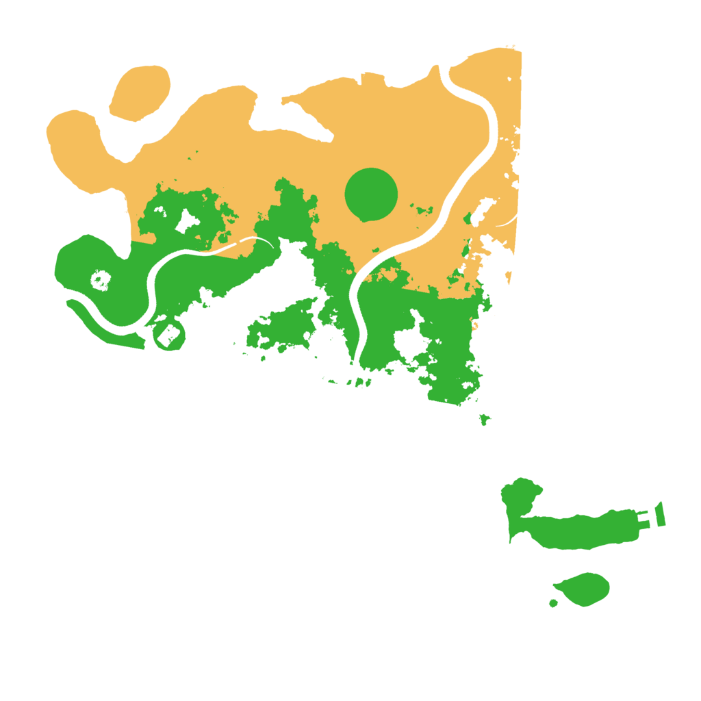 Biome Rust Map: Procedural Map, Size: 3500, Seed: 2000909164