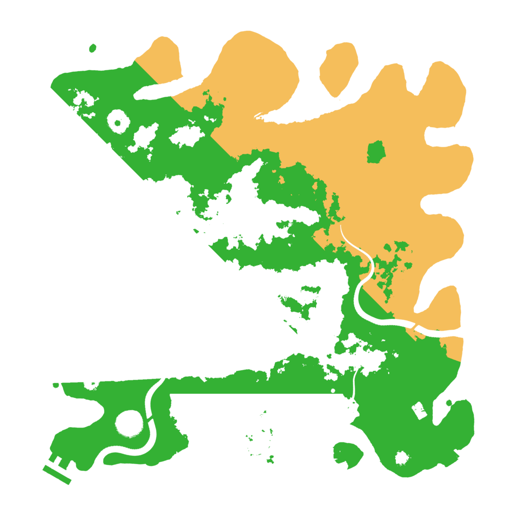 Biome Rust Map: Procedural Map, Size: 3500, Seed: 1209564484