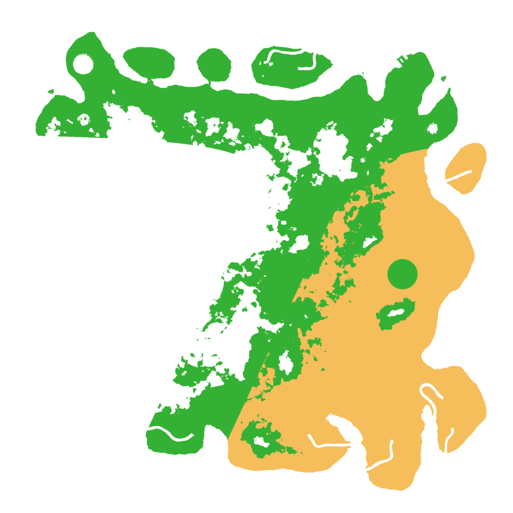 Biome Rust Map: Procedural Map, Size: 4500, Seed: 551387