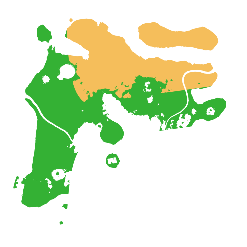 Biome Rust Map: Procedural Map, Size: 3000, Seed: 23214207
