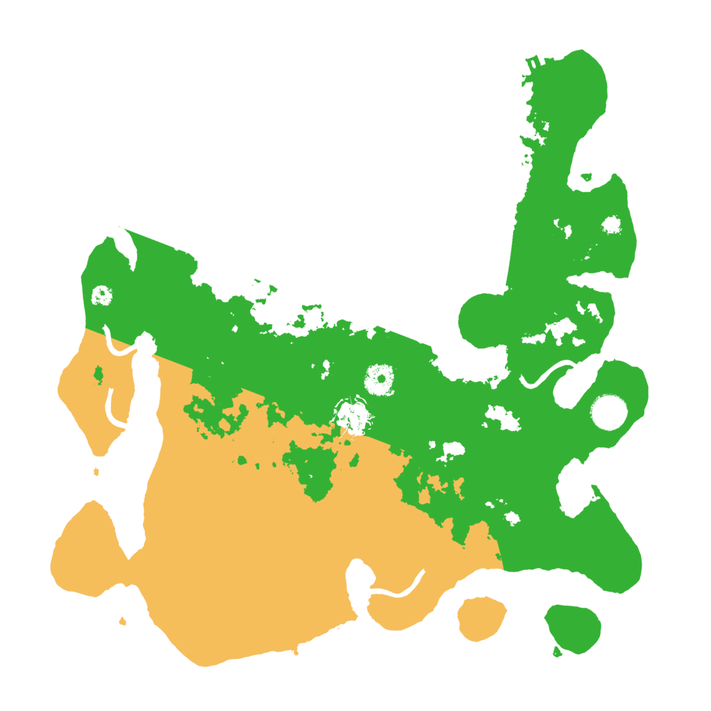 Biome Rust Map: Procedural Map, Size: 3500, Seed: 58672