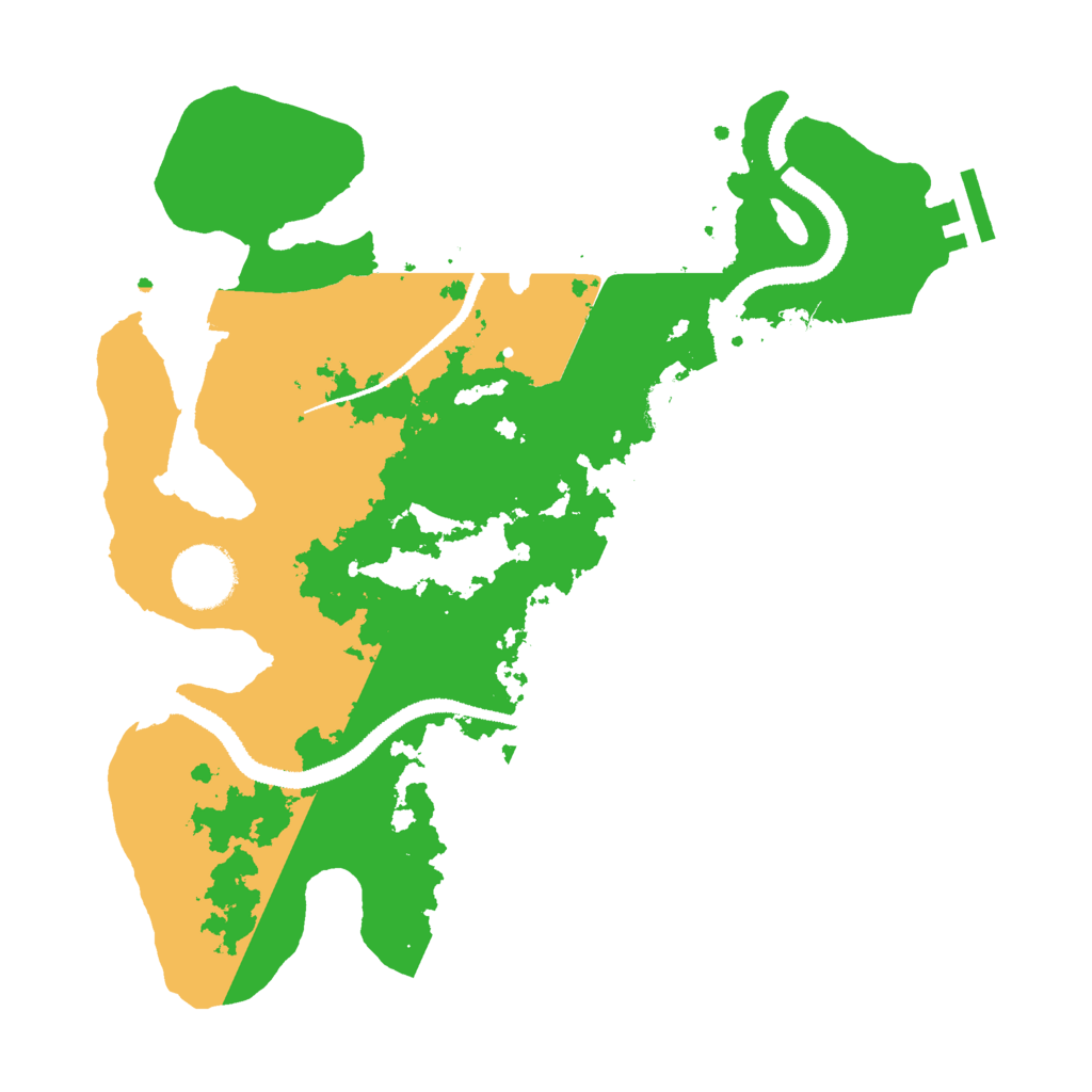 Biome Rust Map: Procedural Map, Size: 3000, Seed: 52435325