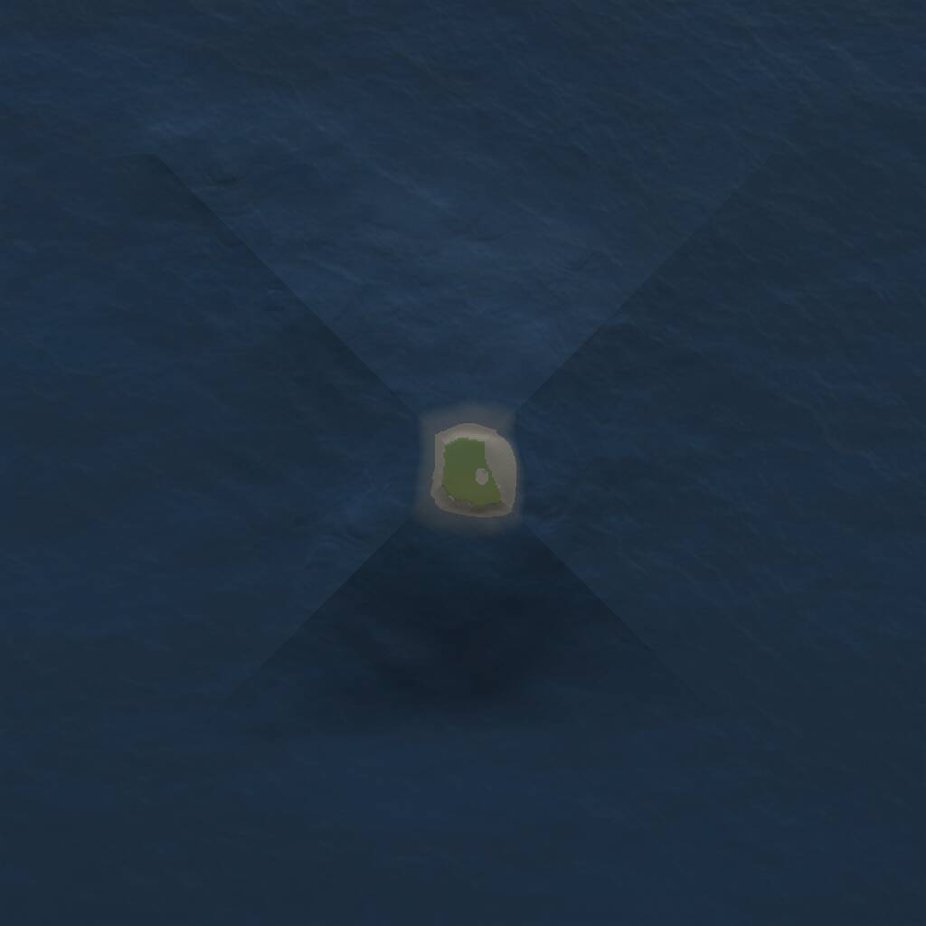 Rust Map: Procedural Map, Size: 1000, Seed: 54676, 1 Monuments