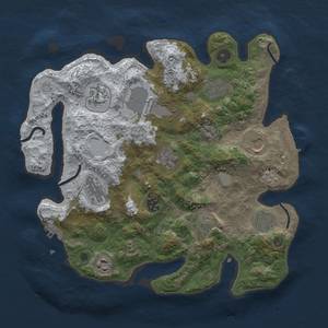 Thumbnail Rust Map: Procedural Map, Size: 3500, Seed: 4223112, 20 Monuments