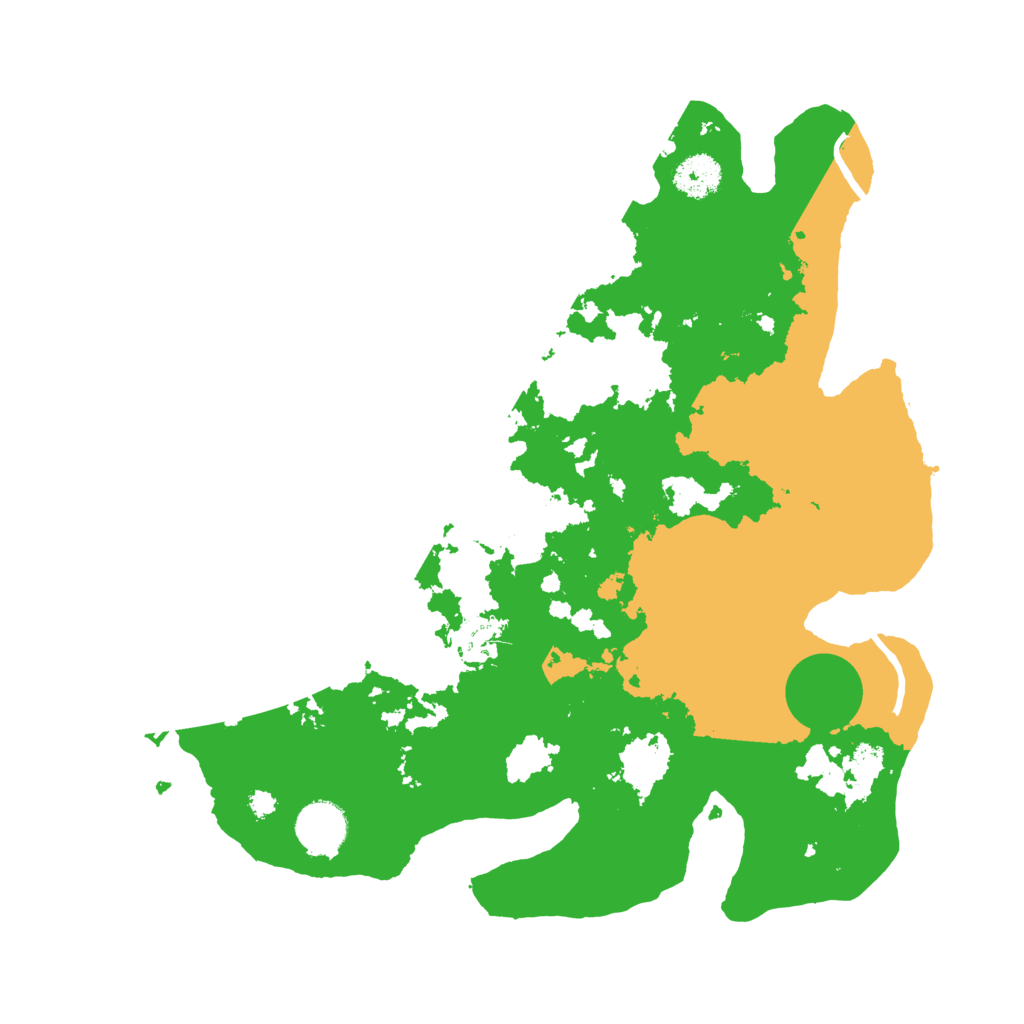 Biome Rust Map: Procedural Map, Size: 3500, Seed: 4223112