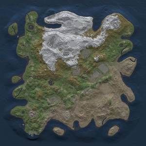 Thumbnail Rust Map: Procedural Map, Size: 4000, Seed: 1295622172, 20 Monuments