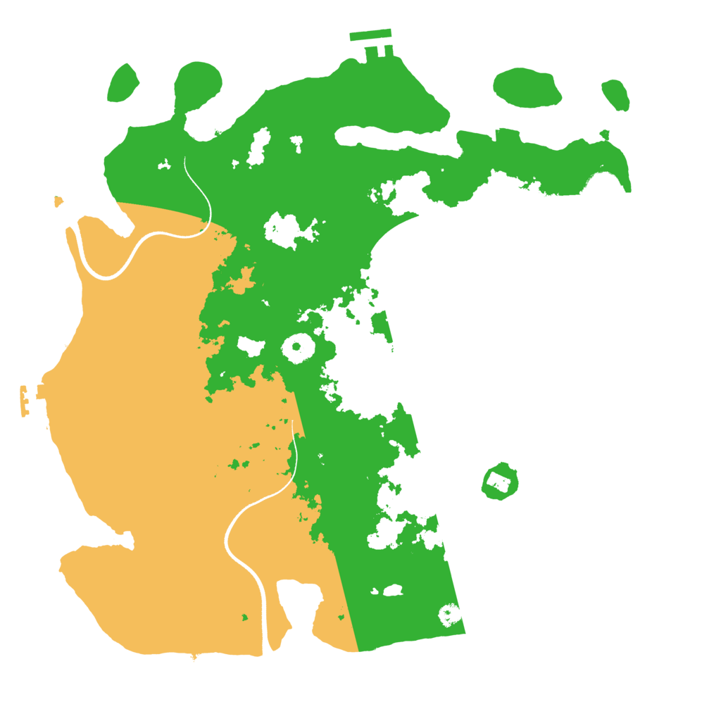 Biome Rust Map: Procedural Map, Size: 3500, Seed: 1676883535
