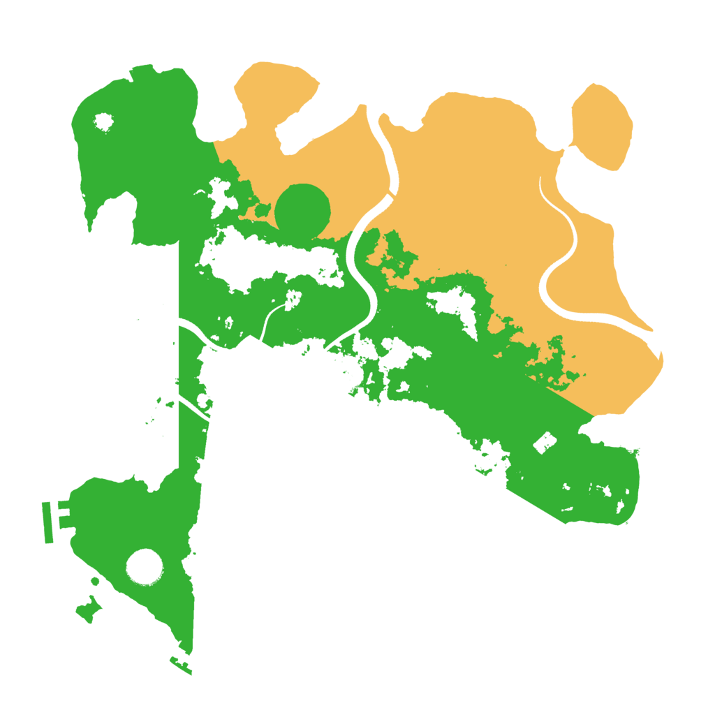 Biome Rust Map: Procedural Map, Size: 3500, Seed: 1342618660