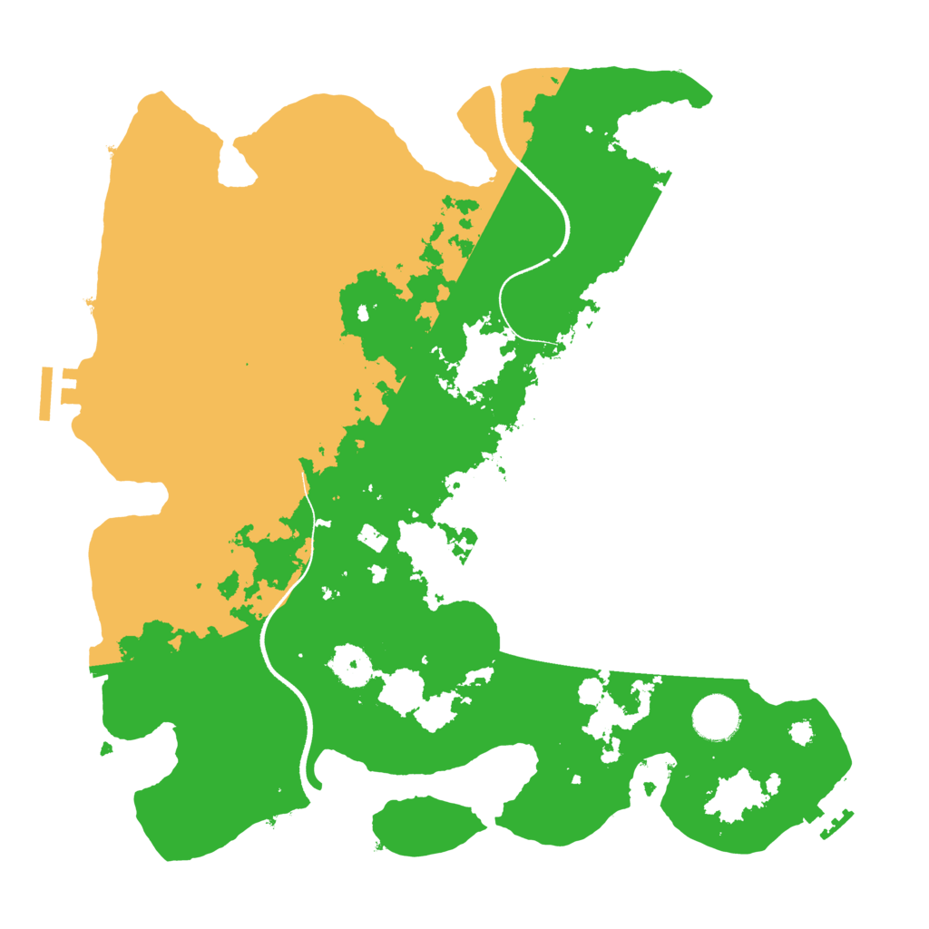 Biome Rust Map: Procedural Map, Size: 3500, Seed: 137630291