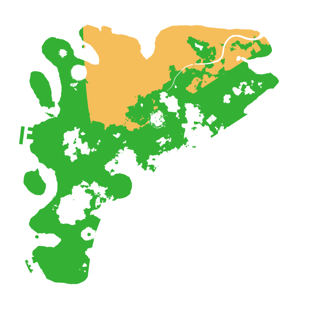 Biome Rust Map: Procedural Map, Size: 3500, Seed: 132072795