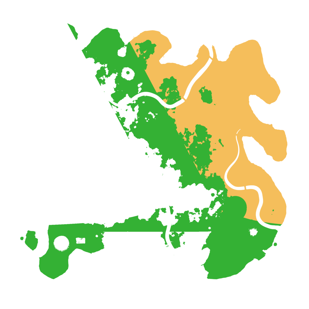 Biome Rust Map: Procedural Map, Size: 3600, Seed: 1587670195