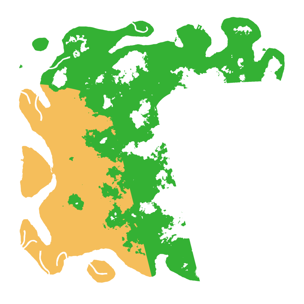 Biome Rust Map: Procedural Map, Size: 4500, Seed: 54252