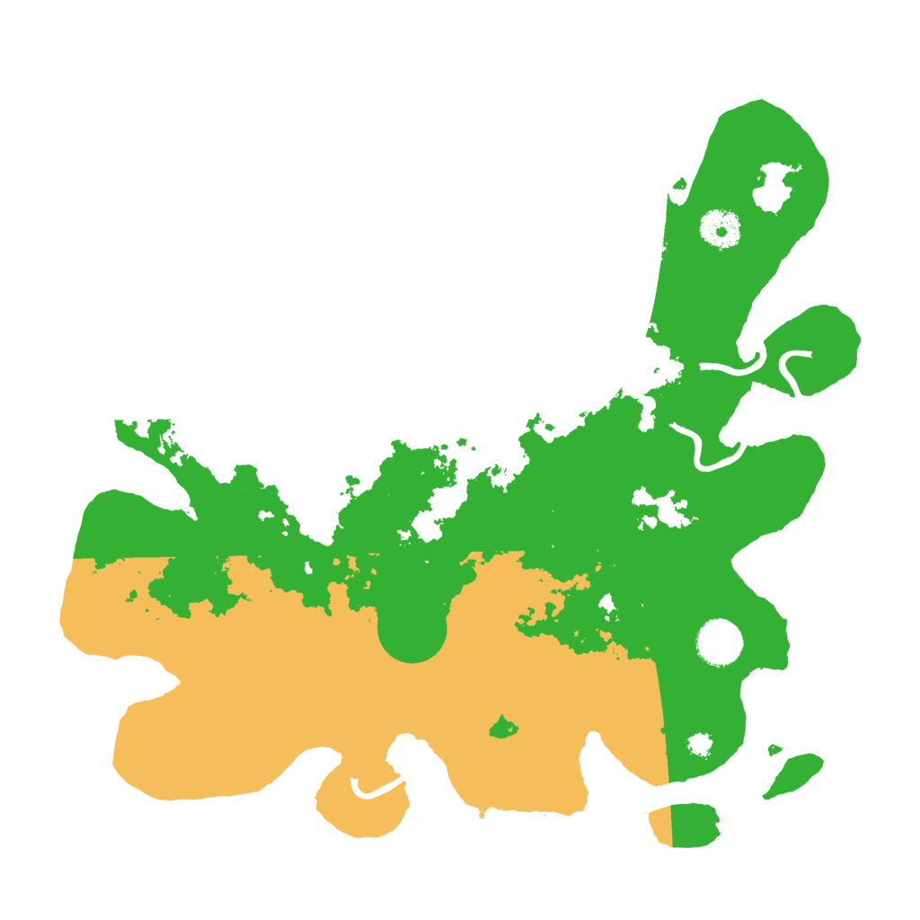 Biome Rust Map: Procedural Map, Size: 3500, Seed: 894046009