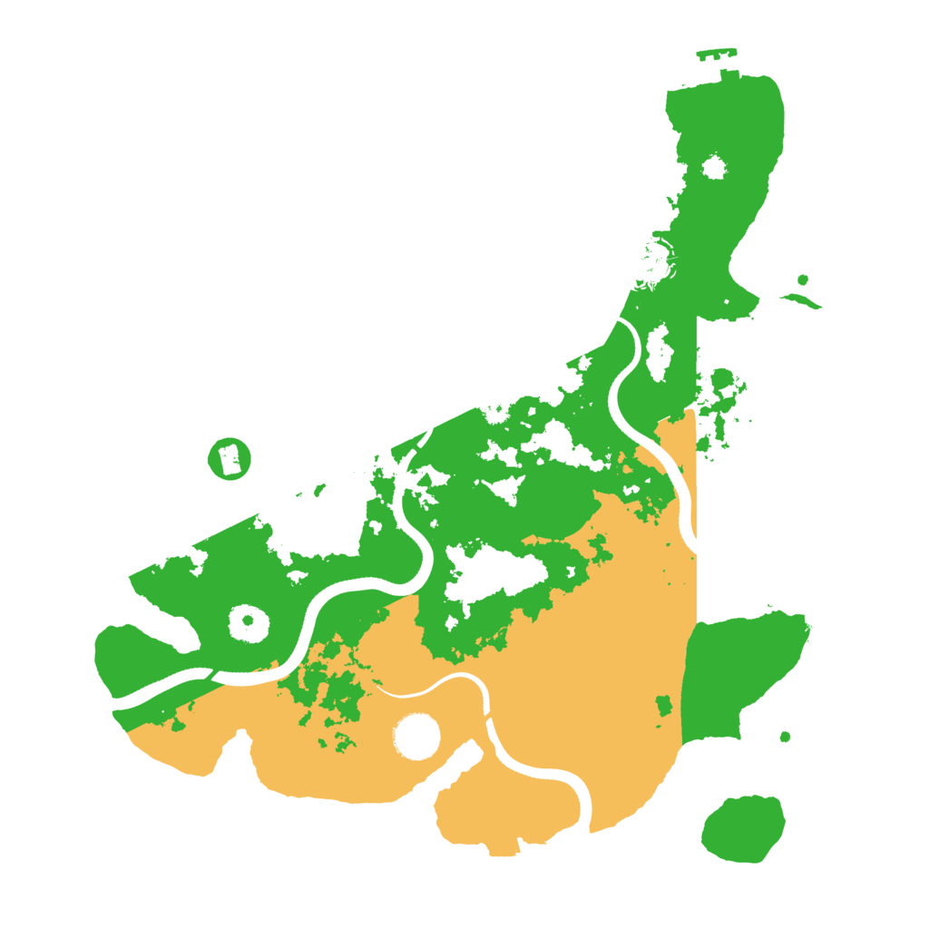 Biome Rust Map: Procedural Map, Size: 3500, Seed: 1891801247