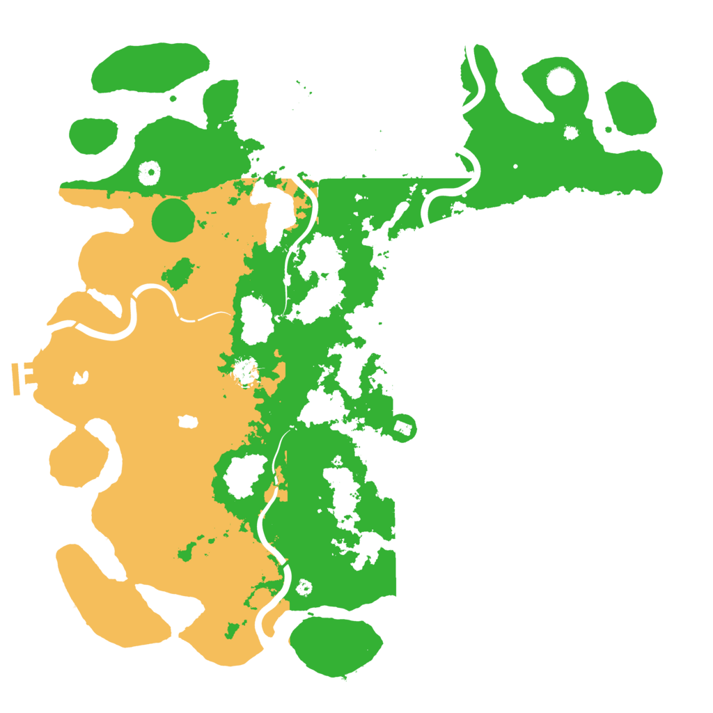 Biome Rust Map: Procedural Map, Size: 4500, Seed: 1235557