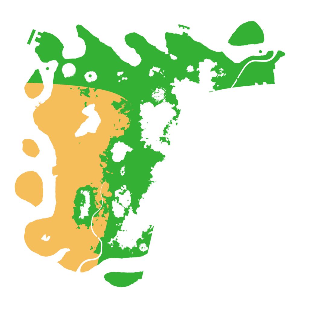 Biome Rust Map: Procedural Map, Size: 4000, Seed: 664869