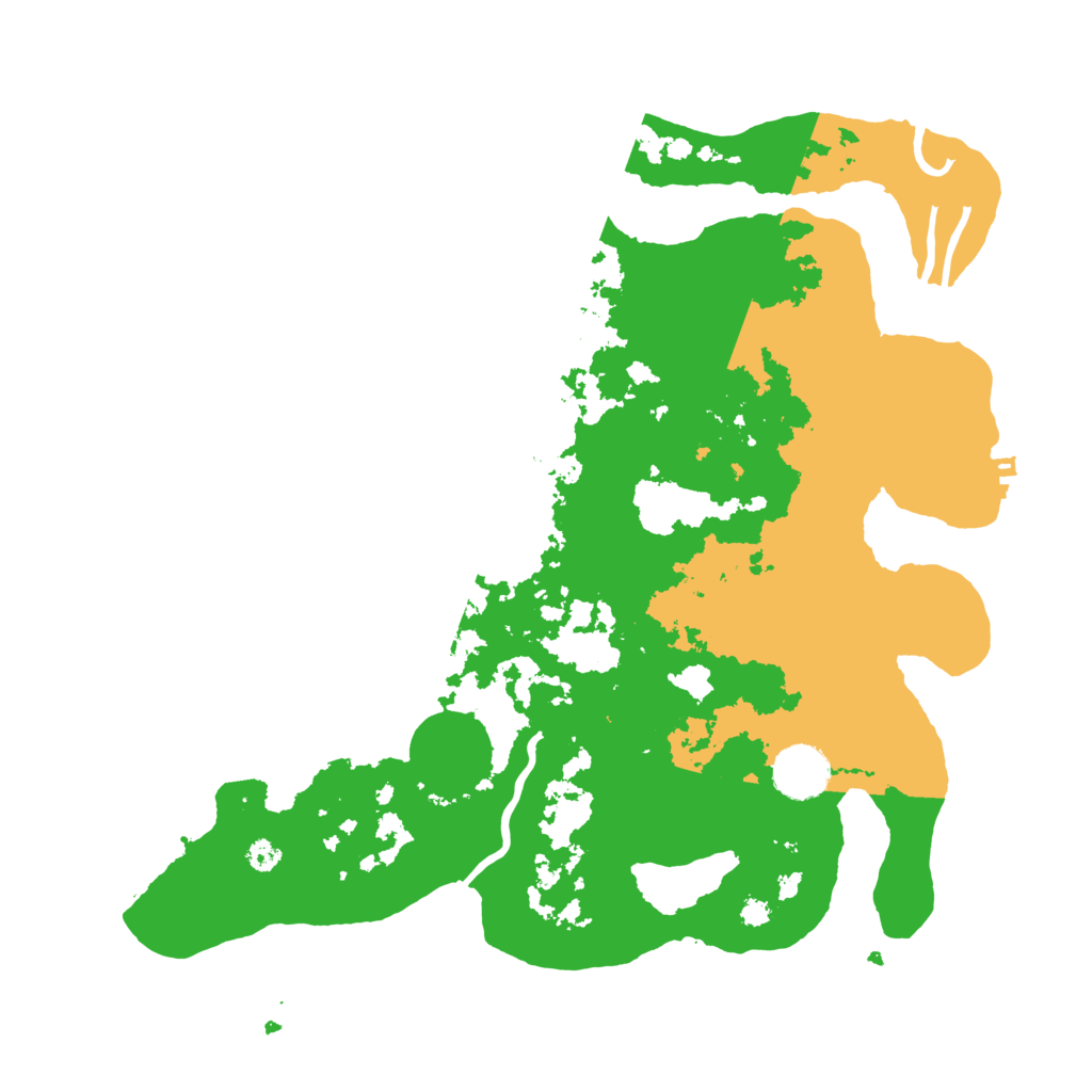 Biome Rust Map: Procedural Map, Size: 3500, Seed: 324234234