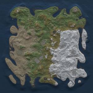 Thumbnail Rust Map: Procedural Map, Size: 4500, Seed: 7103842, 19 Monuments