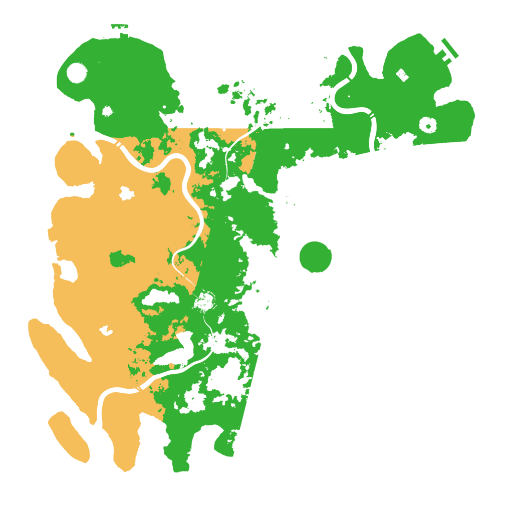 Biome Rust Map: Procedural Map, Size: 4500, Seed: 7103842