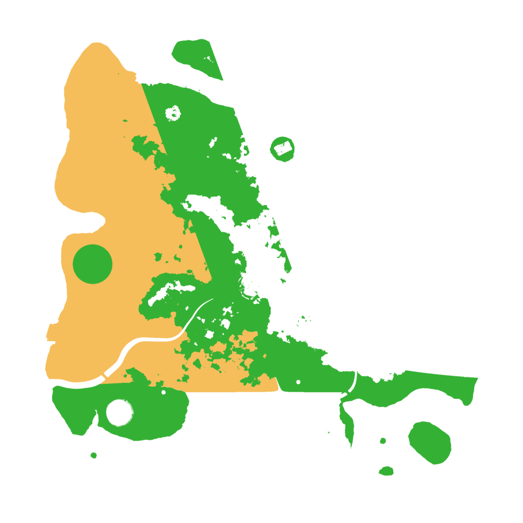 Biome Rust Map: Procedural Map, Size: 3500, Seed: 479182418