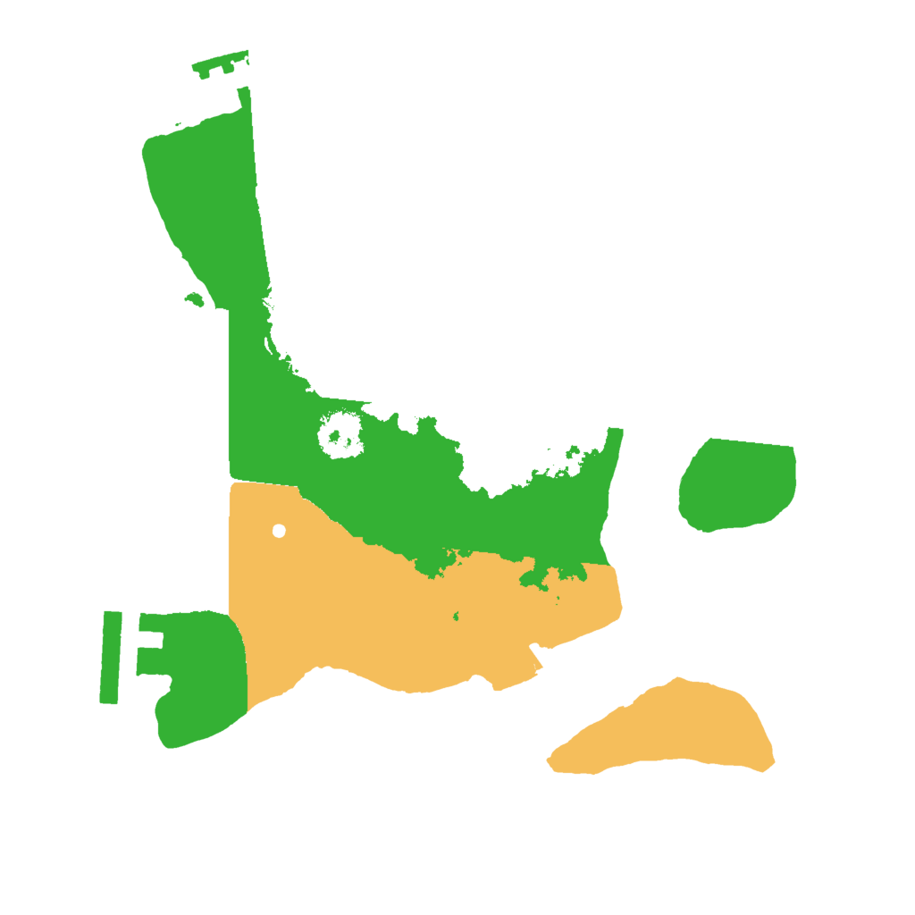 Biome Rust Map: Procedural Map, Size: 2000, Seed: 152