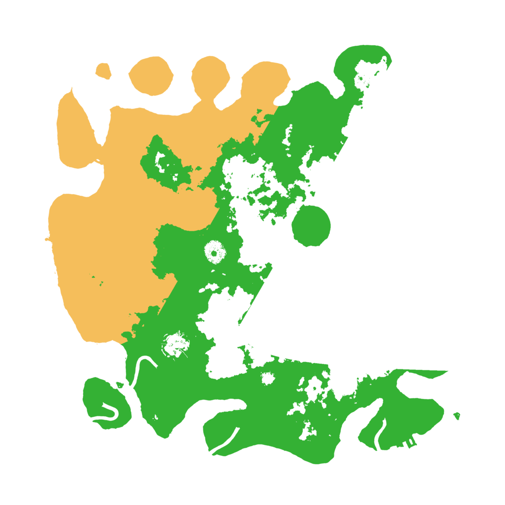 Biome Rust Map: Procedural Map, Size: 3500, Seed: 39492