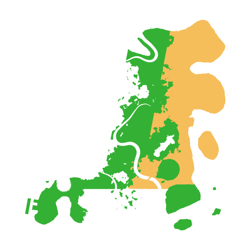 Biome Rust Map: Procedural Map, Size: 3200, Seed: 117946593