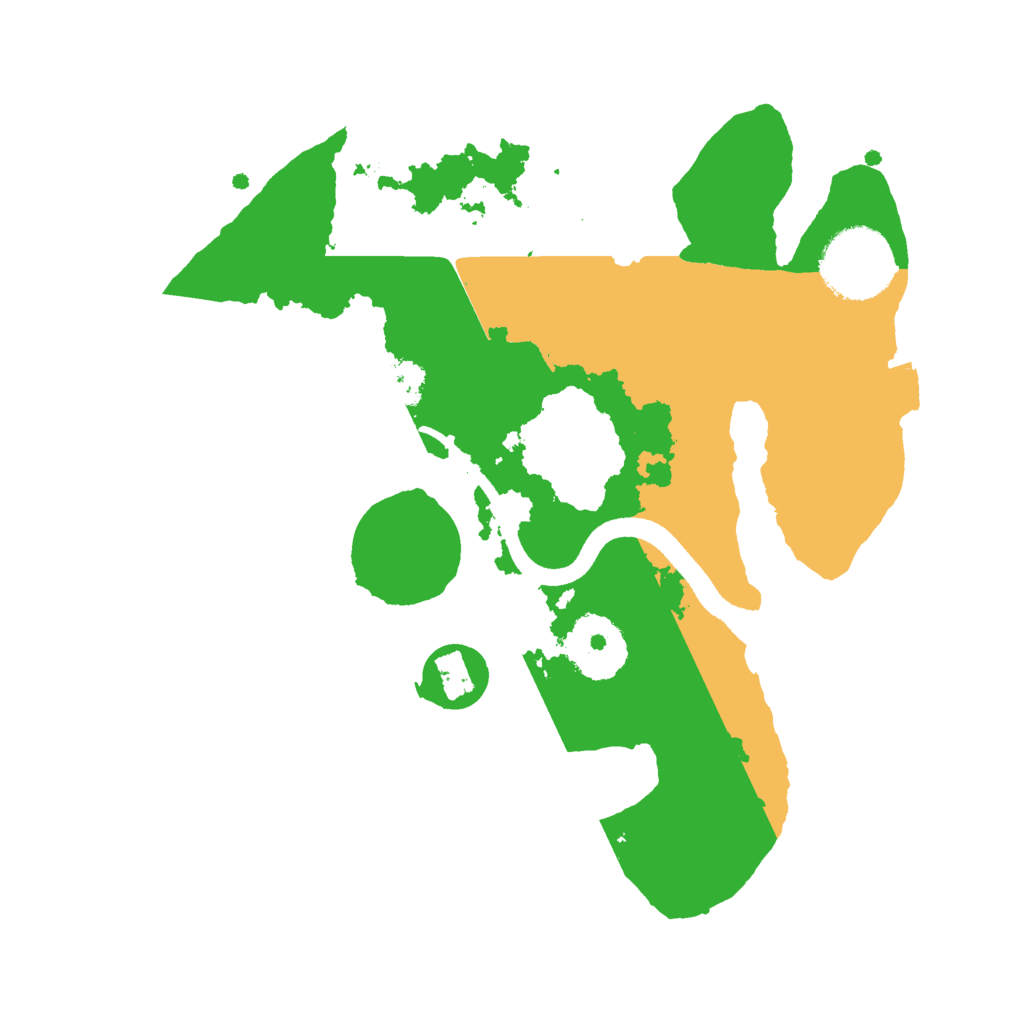 Biome Rust Map: Procedural Map, Size: 2500, Seed: 1500592539