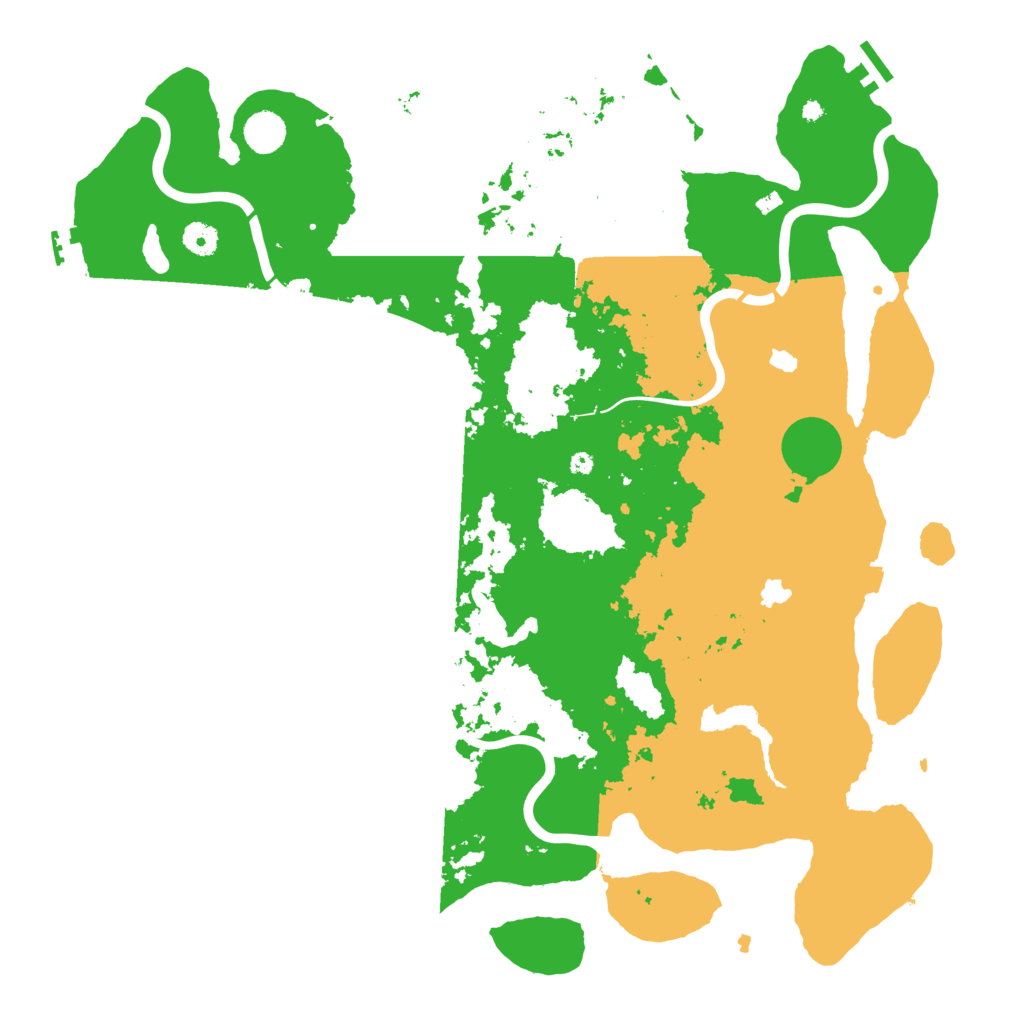 Biome Rust Map: Procedural Map, Size: 4500, Seed: 666666666