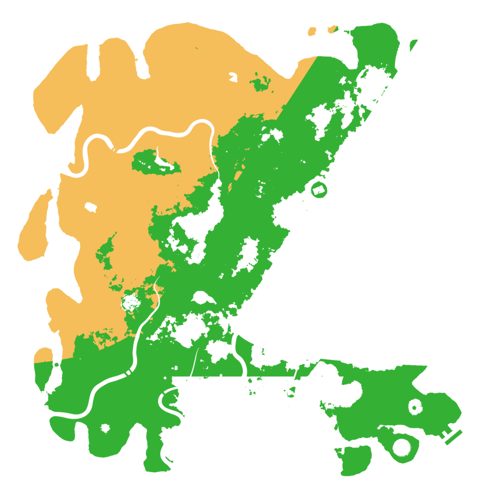 Biome Rust Map: Procedural Map, Size: 5000, Seed: 12953