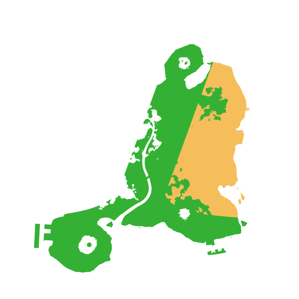 Biome Rust Map: Procedural Map, Size: 2500, Seed: 50005