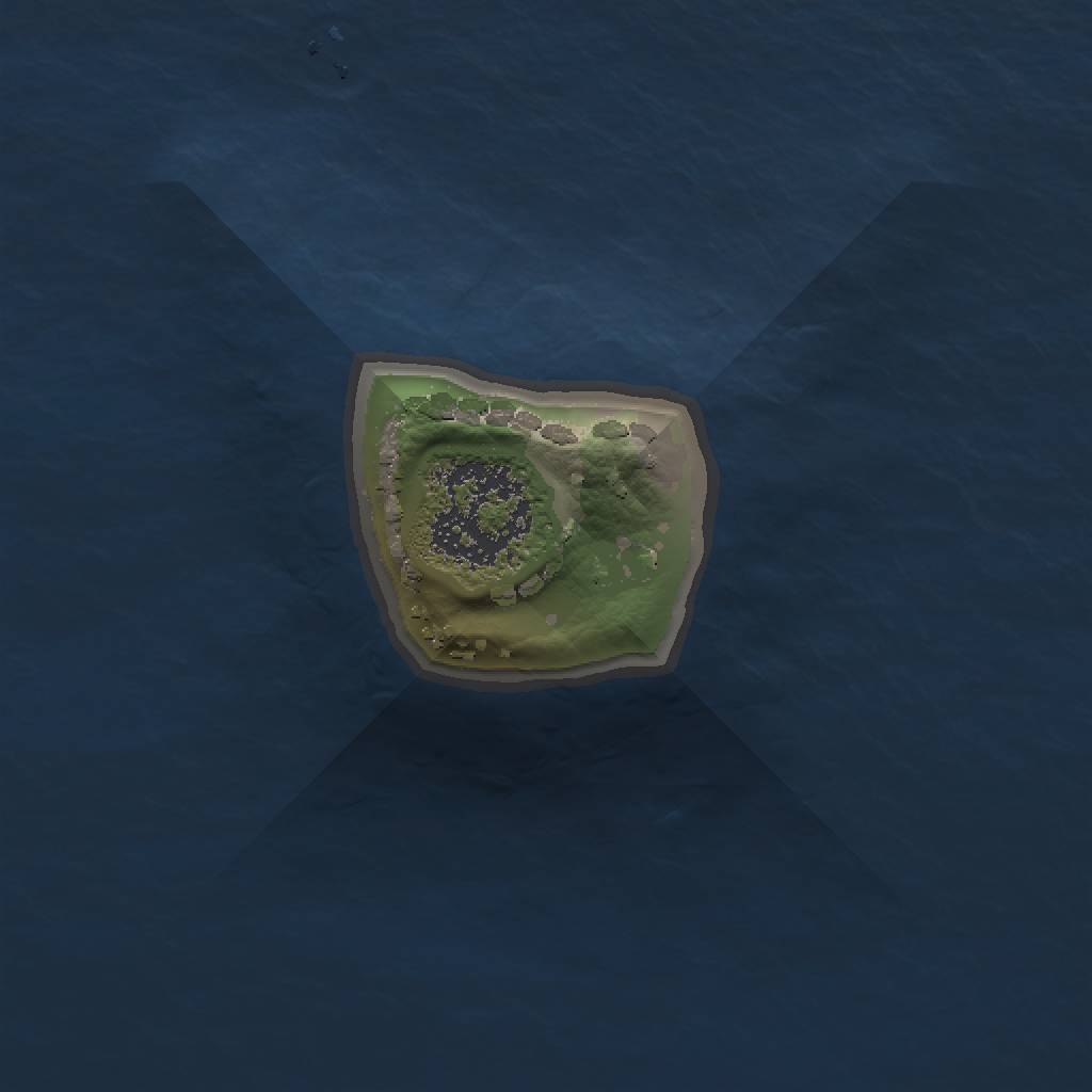 Rust Map: Procedural Map, Size: 1000, Seed: 165, 3 Monuments