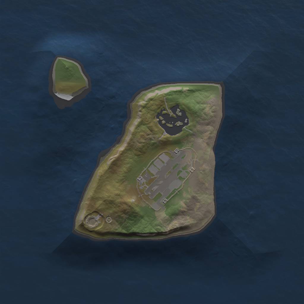 Rust Map: Barren, Size: 1500, Seed: 52345, 4 Monuments