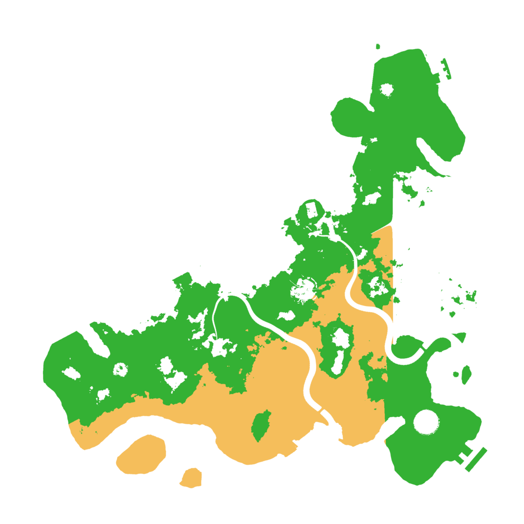 Biome Rust Map: Procedural Map, Size: 3700, Seed: 2058913272