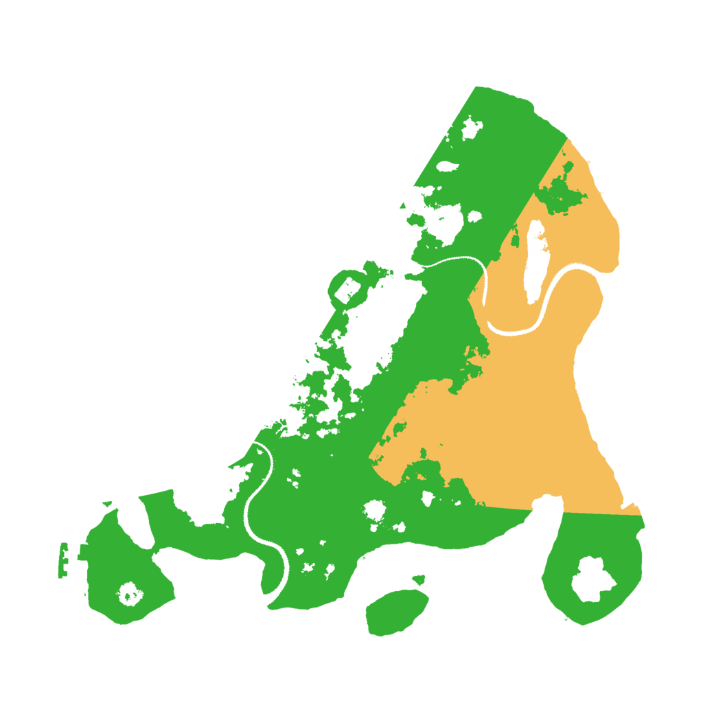 Biome Rust Map: Procedural Map, Size: 3000, Seed: 1409940646