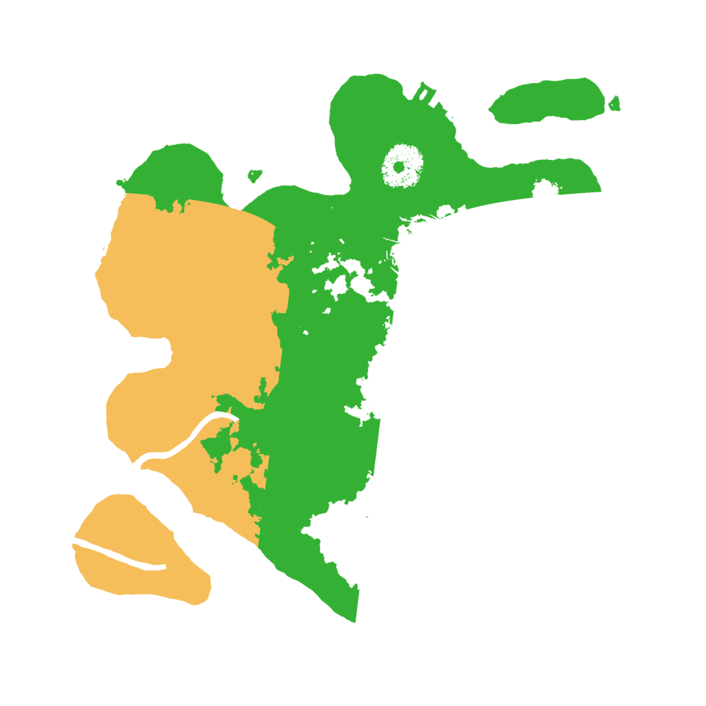 Biome Rust Map: Procedural Map, Size: 2500, Seed: 1277492091