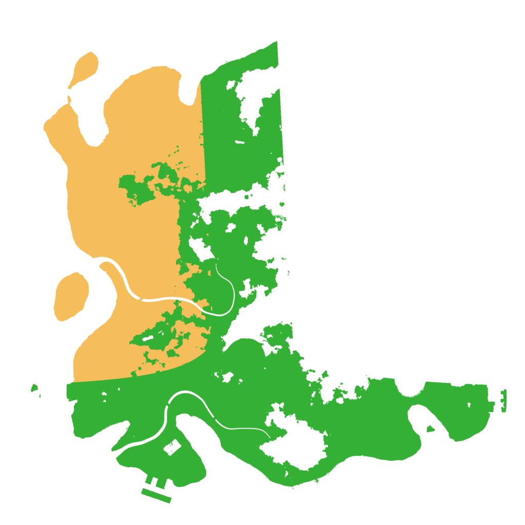 Biome Rust Map: Procedural Map, Size: 3500, Seed: 348298083