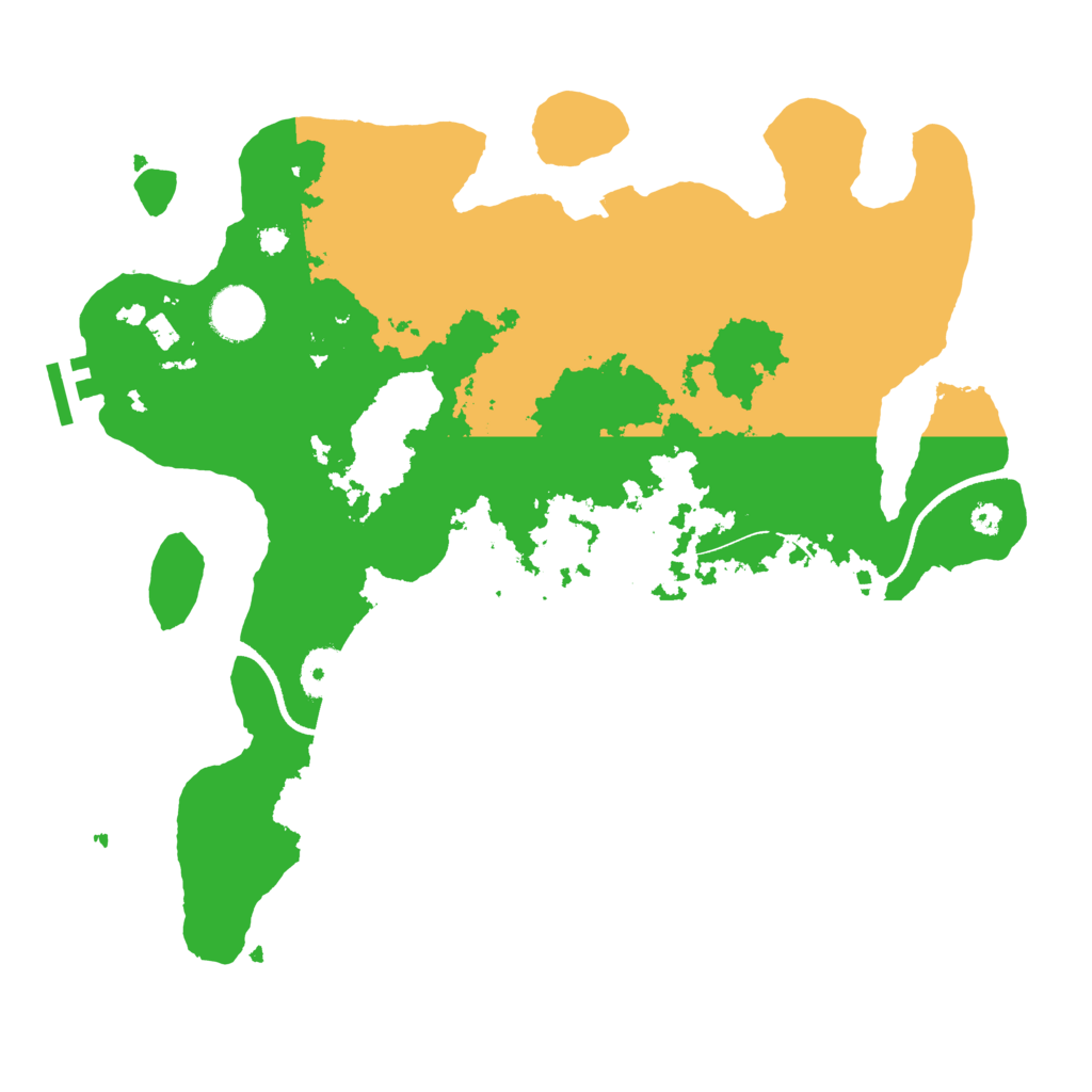 Biome Rust Map: Procedural Map, Size: 3500, Seed: 400482318