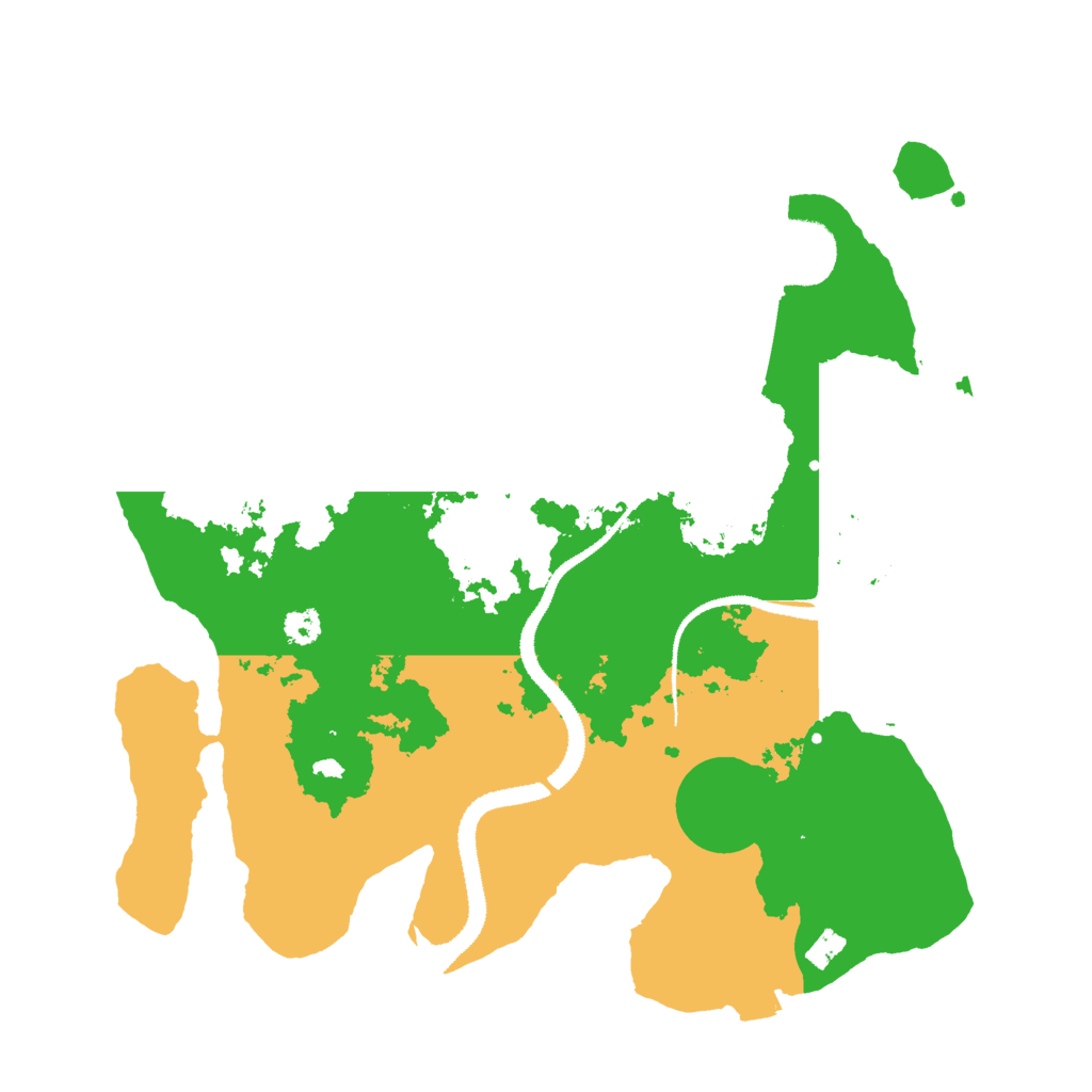 Biome Rust Map: Procedural Map, Size: 3000, Seed: 22339